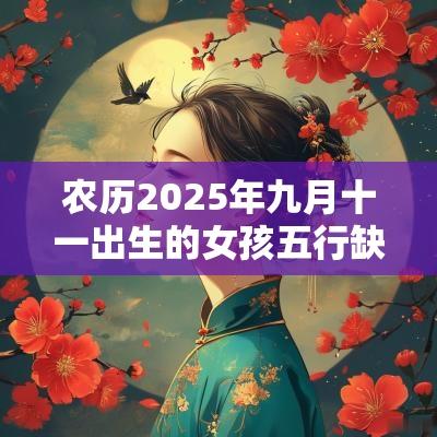 农历2025年九月十一出生的女孩五行缺什么八字取名吉利用字