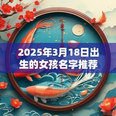 2025年3月18日出生的女孩名字推荐气质出众的女宝宝名字