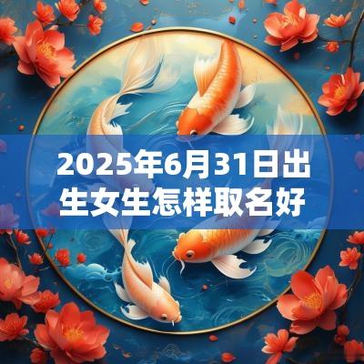 2025年6月31日出生女生怎样取名好善于交际的女宝宝名字