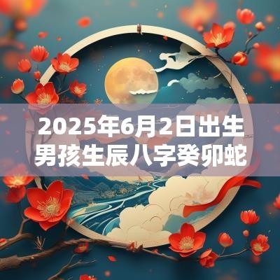 2025年6月2日出生男孩生辰八字癸卯蛇年男生的免费名字