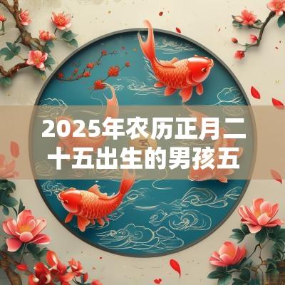 2025年农历正月二十五出生的男孩五行起名缺火的起名宜用字