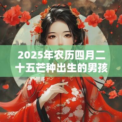 2025年农历四月二十五芒种出生的男孩生辰今日周易五行取名