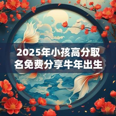2025年小孩高分取名免费分享蛇年出生的女宝宝取什么名字好