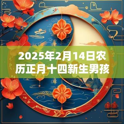 2025年2月14日农历正月十四新生男孩属土取名高分名字建议