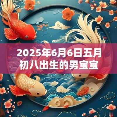 2025年6月6日五月初八出生的男宝宝八字怎么排五行缺土取名