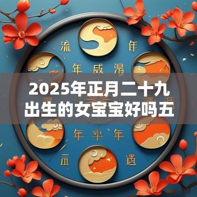2025年正月二十九出生的女宝宝好吗五行缺水火免费取好名字