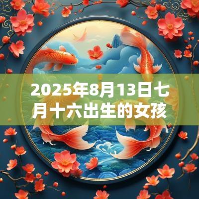 2025年8月13日七月十六出生的女孩五行八字解读属火的名字