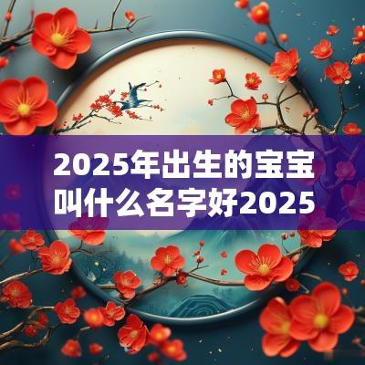2025年出生的宝宝叫什么名字好2025年出生的宝宝名字