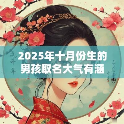 2025年十月份生的男孩取名大气有涵养的属蛇男孩名字大全