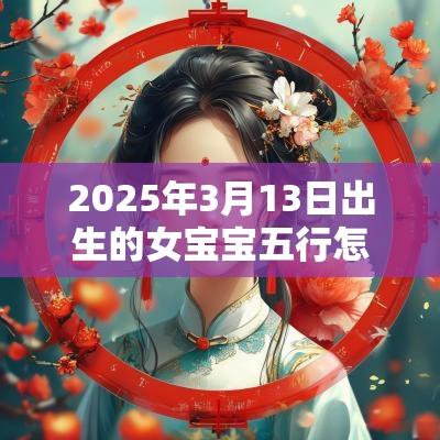2025年3月13日出生的女宝宝五行怎么样五行缺水火八字取名
