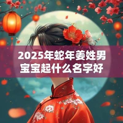 2025年蛇年姜姓男宝宝起什么名字好励精更始的男孩名字大全