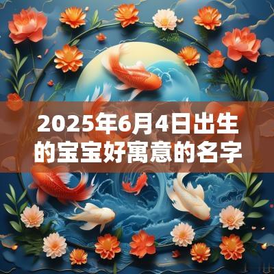 2025年6月4日出生的宝宝好寓意的名字有文化内涵的名字