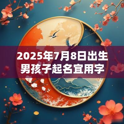 2025年7月8日出生男孩子起名宜用字热门属蛇男宝宝名字