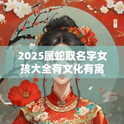 2025属蛇取名字女孩大全有文化有寓意的女宝宝名字推荐