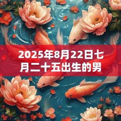2025年8月22日七月二十五出生的男孩五行属火洋气的名字