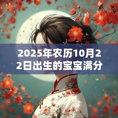 2025年农历10月22日出生的宝宝满分名字合集可爱的名字