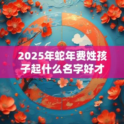 2025年蛇年费姓孩子起什么名字好才思敏捷的宝宝名字大全
