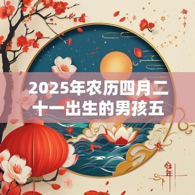 2025年农历四月二十一出生的男孩五行命理解析补木取名旺运