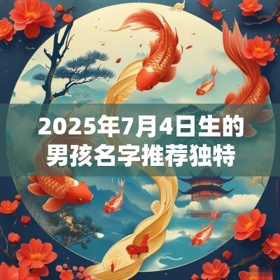 2025年7月4日生的男孩名字推荐独特新颖的男孩名字赏析