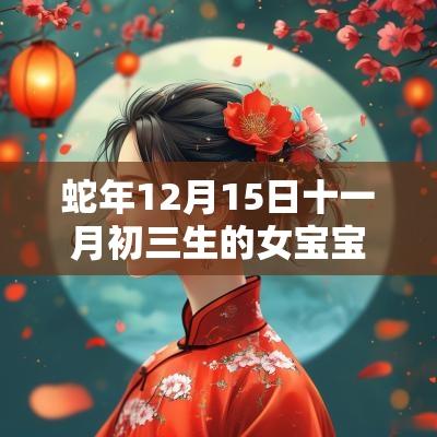 蛇年12月15日十一月初三生的女宝宝好不好五行缺金取什么名
