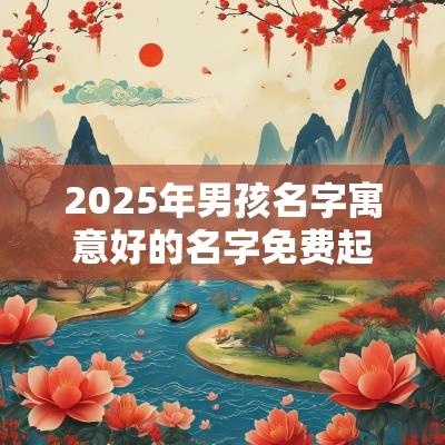 2025年男孩名字寓意好的名字免费起名2025男宝宝免费