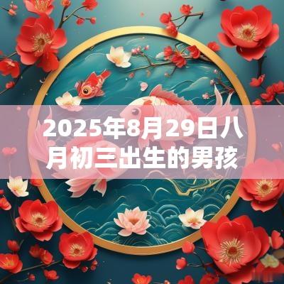 2025年8月29日八月初三出生的男孩五行缺火好听的名字