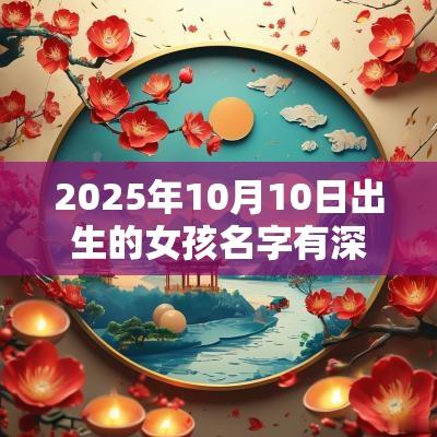 2025年10月10日出生的女孩名字有深意的蛇年女孩名字