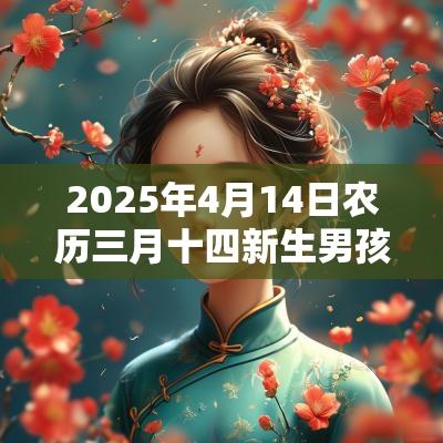 2025年4月14日农历三月十四新生男孩五行查询好听的名字
