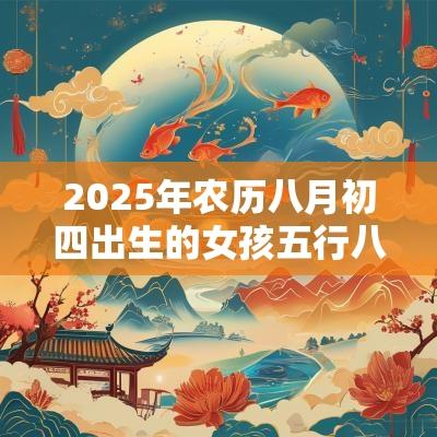 2025年农历八月初四出生的女孩五行八字解读缺火的起名宜用字