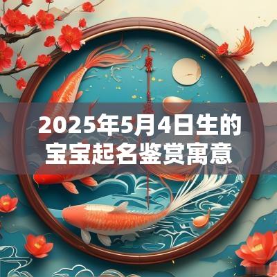 2025年5月4日生的宝宝起名鉴赏寓意好的名字大全