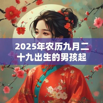 2025年农历九月二十九出生的男孩起名新生儿五行缺火的名字