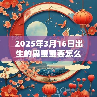 2025年3月16日出生的男宝宝要怎么取名宜用字推荐
