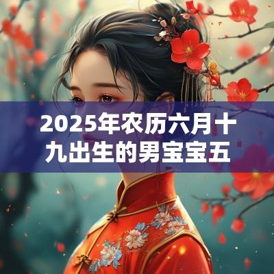 2025年农历六月十九出生的男宝宝五行查询五行俱全怎么取名好