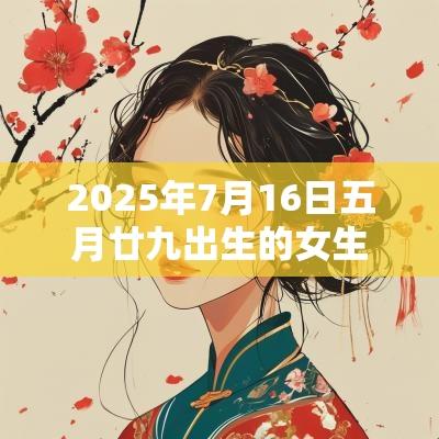 2025年7月16日五月廿九出生的女生五行取名起名宜用字