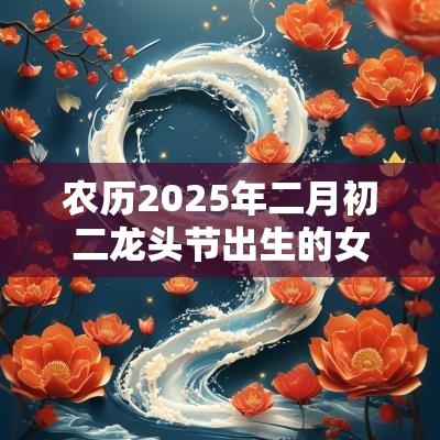 农历2025年二月初二龙头节出生的女孩五行缺什么八字取名用字