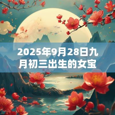 2025年9月28日九月初三出生的女宝宝五行缺火大方的名字
