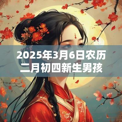 2025年3月6日农历二月初四新生男孩缺金取名高分名字建议