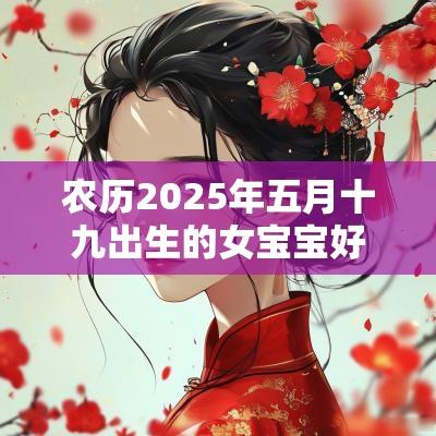 农历2025年五月十九出生的女宝宝好吗五行缺水免费取好名字