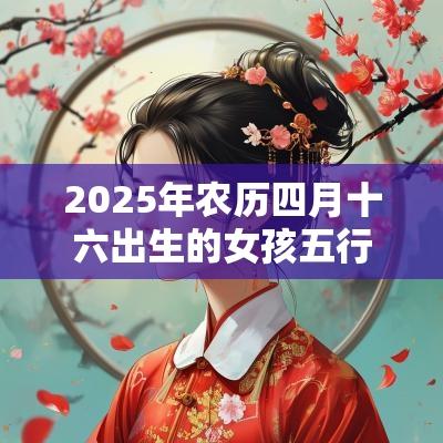 2025年农历四月十六出生的女孩五行八字解读缺金的起名宜用字