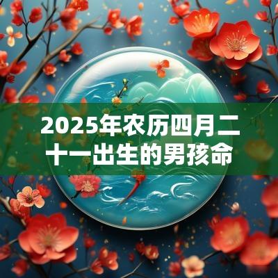 2025年农历四月二十一出生的男孩命运今日五行缺木周易取名