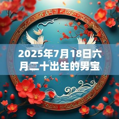 2025年7月18日六月二十出生的男宝宝五行取名高分名字参考