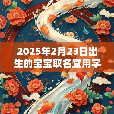 2025年2月23日出生的宝宝取名宜用字男女通用单字推荐