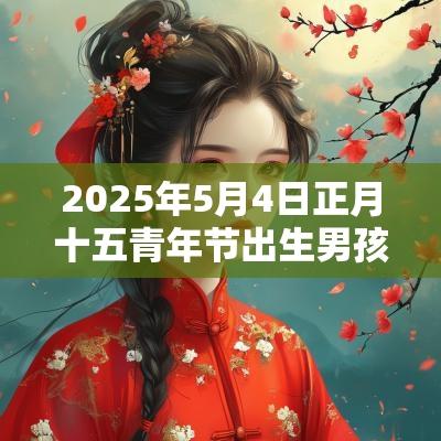 2025年5月4日正月十五青年节出生男孩名字五行生辰八字