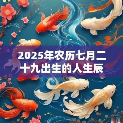 2025年农历七月二十九出生的人生辰八字五行查询怎么取名好