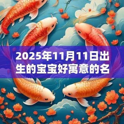 2025年11月11日出生的宝宝好寓意的名字响亮的宝宝名