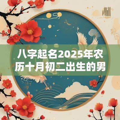 八字起名2025年农历十月初二出生的男孩缺什么取名如何补火