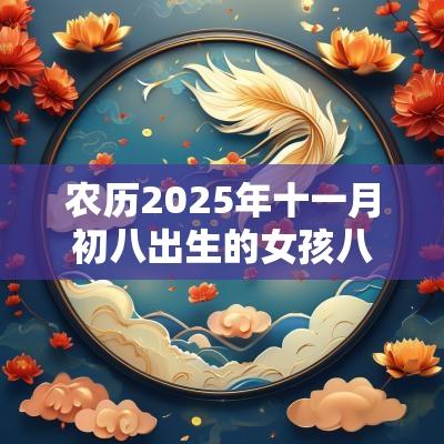 农历2025年十一月初八出生的女孩八字好吗五行缺木好听的名字
