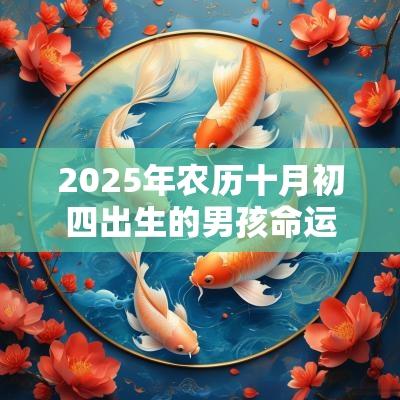 2025年农历十月初四出生的男孩命运好吗五行缺木火男孩名字