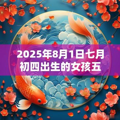2025年8月1日七月初四出生的女孩五行八字解读属木的名字