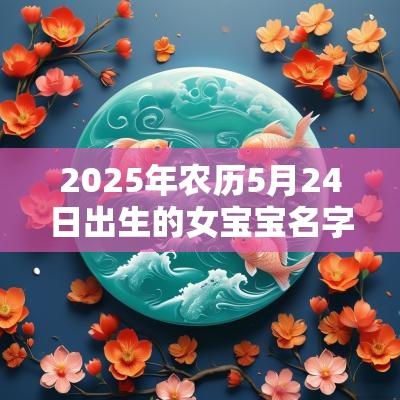 2025年农历5月24日出生的女宝宝名字推荐可爱的宝宝名字